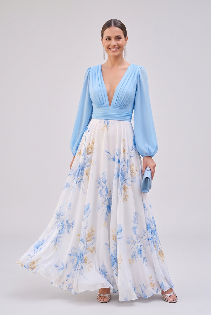 Penelope - Geblümtes Maxikleid