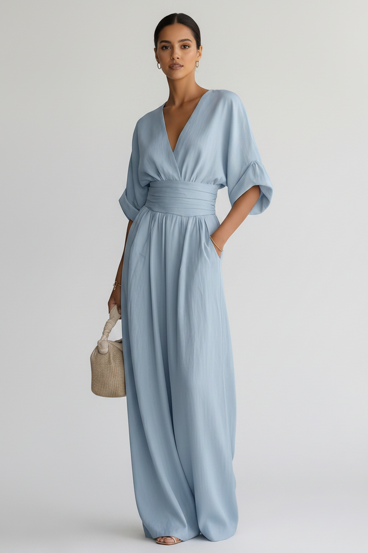 Isabela - Maxikleid mit V-Ausschnitt