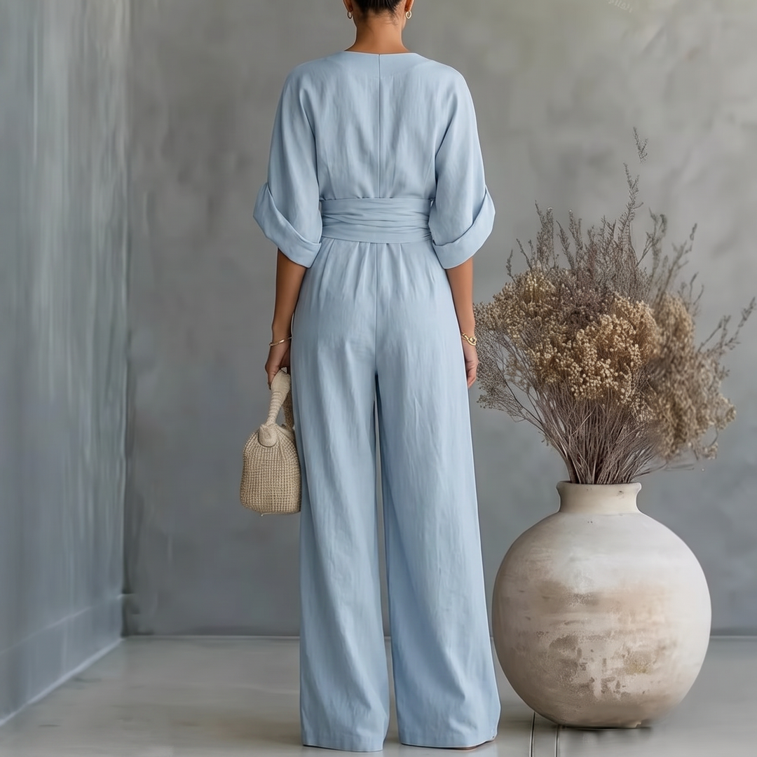 Isabela - Maxikleid mit V-Ausschnitt