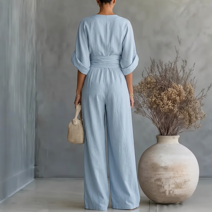Isabela - Maxikleid mit V-Ausschnitt