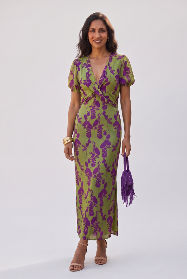 Camila - Kleid mit botanischem Print