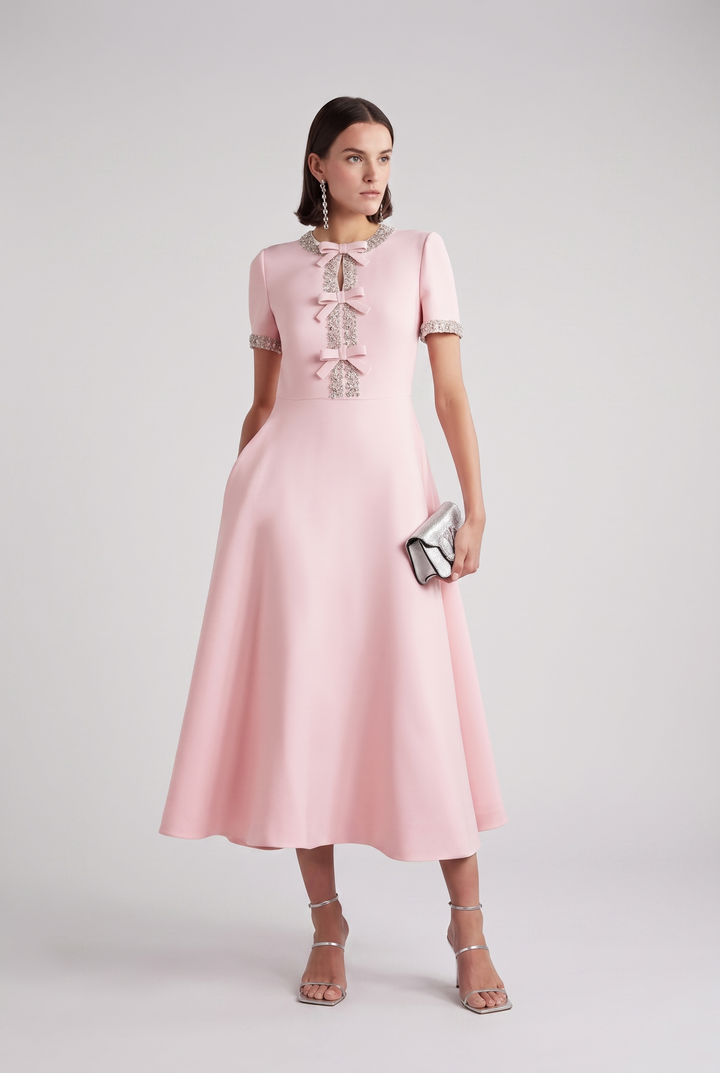 Zoe - Kleid mit Kristallbesatz