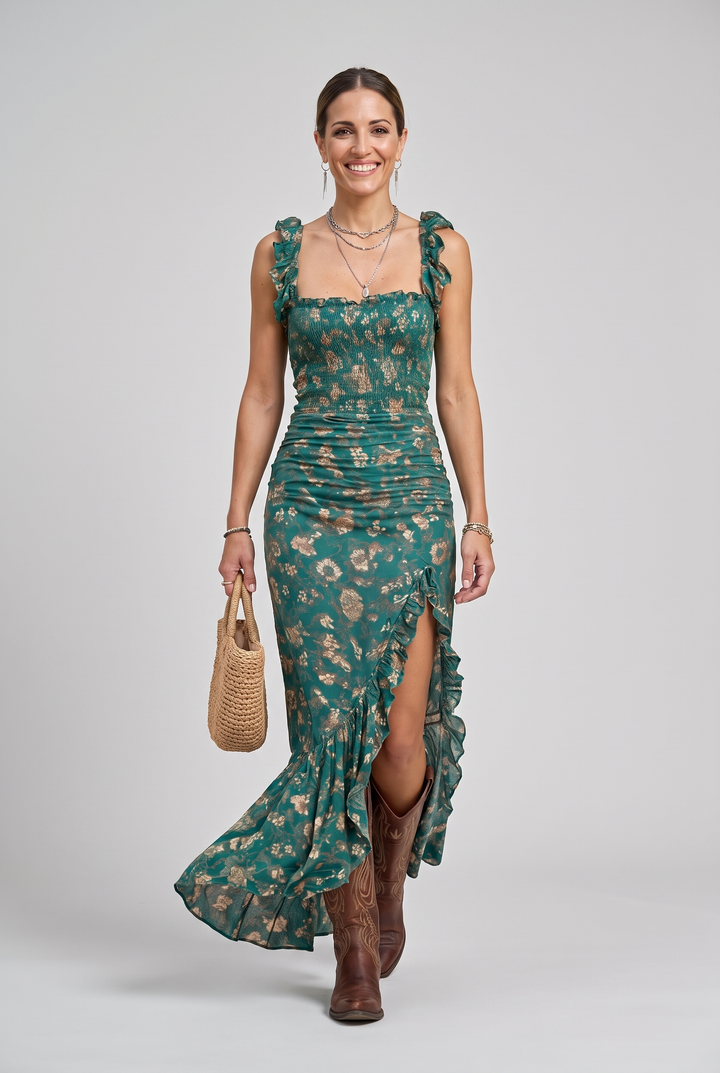 Bianca - Boho-Print-Kleid